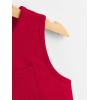imageFloerns Boys 3 Pcs Sleeveless Crew Neck Pocket Casual Solid Tank TopGreen Red