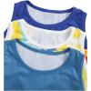 imageFloerns Boys 3 Pcs Sleeveless Crew Neck Pocket Casual Solid Tank TopTie Dye Royal Blue