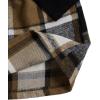 imageFloerns Girls 2 Piece Outfit Ruffle Trim Long Sleeve T Shirt and Short Skirt SetBlack Brown Plaid