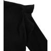 imageFloerns Girls 2 Piece Outfit Ruffle Trim Long Sleeve T Shirt and Short Skirt SetBlack Brown Plaid
