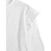 imageFloerns Girls 2 Piece Outfit Ruffle Trim Long Sleeve T Shirt and Short Skirt SetBlack and Light Pink