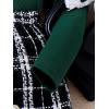 imageFloerns Girls 2 Piece Outfit Ruffle Trim Long Sleeve T Shirt and Short Skirt SetDark Green Black