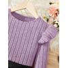 imageFloerns Girls 2 Piece Outfit Ruffle Trim Long Sleeve T Shirt and Short Skirt SetDusty Purple
