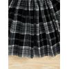 imageFloerns Girls 2 Piece Outfit Ruffle Trim Long Sleeve T Shirt and Short Skirt SetWhite Black With Hat