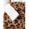 imageFloerns Girls 2 Piece Outfit Ruffle Trim Long Sleeve T Shirt and Short Skirt SetWhite Letter Leopard