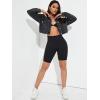 imageFloerns Womens Casual Drop Shoulder Ripped Crop Denim Jean JacketDark Grey