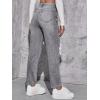 imageFloerns Womens High Waist Boyfriend Straight Leg Ripped Jeans Distressed Denim Pants GreyGrey