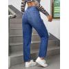 imageFloerns Womens High Waist Boyfriend Straight Leg Ripped Jeans Distressed Denim Pants GreyWater Blue