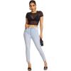 imageFloerns Womens Sheer See Through Mock Neck Star Pattern Mesh Blouse Tops without BraDark Black