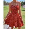 imageFloerns Womens Summer Ditsy Floral Backless Tie Back Sleeveless Cami Mini DressRed