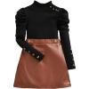Black Brown Leather