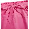 imageFloerns Girls 2 Piece Outfit Ruffle Trim Tee Top with Paperbag Waist Shorts SetBlack Cat