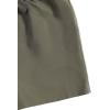 imageFloerns Girls 2 Piece Outfit Ruffle Trim Tee Top with Paperbag Waist Shorts SetBlack Green