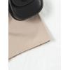 imageFloerns Girls 2 Piece Outfit Ruffle Trim Tee Top with Paperbag Waist Shorts SetBlack and Beige