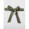 imageFloerns Girls 2 Piece Outfit Ruffle Trim Tee Top with Paperbag Waist Shorts SetGreen and Black