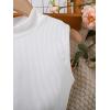 imageFloerns Girls 2 Piece Outfit Ruffle Trim Tee Top with Paperbag Waist Shorts SetWhite and Khaki