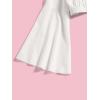 imageFloerns Girls Off The Shoulder Flounce Long Sleeve Ruched Blouse Crop TopsWhite