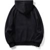 imageFloerns Mens Graphic Print Long Sleeve Drawstring Hoodie Pullover SweatshirtBlack