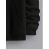 imageFloerns Mens Graphic Print Long Sleeve Drawstring Hoodie Pullover SweatshirtBlack Dull Slogan