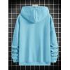 imageFloerns Mens Graphic Print Long Sleeve Drawstring Hoodie Pullover SweatshirtBlue Rose Floral