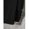 imageFloerns Mens Graphic Print Long Sleeve Drawstring Hoodie Pullover SweatshirtKhaki and Black
