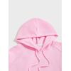 imageFloerns Mens Graphic Print Long Sleeve Drawstring Hoodie Pullover SweatshirtLight Pink