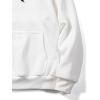 imageFloerns Mens Graphic Print Long Sleeve Drawstring Hoodie Pullover SweatshirtWhite