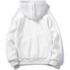 imageFloerns Mens Graphic Print Long Sleeve Drawstring Hoodie Pullover SweatshirtWhite