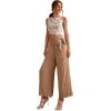 imageFloerns Womens Boho Sleeveless Backless Tie Back Allover Print Crop Tank TopsA Off White