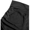 imageFloerns Womens Casual Elastic Waist Sports Shorts Drawstring Ruched Track ShortsBlack