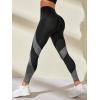 imageFloerns Womens Leopard Mesh High Waisted Tummy Control Squat Leggings with PocketBlack Grey Multi
