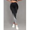 imageFloerns Womens Leopard Mesh High Waisted Tummy Control Squat Leggings with PocketBlack Leopard