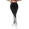 imageFloerns Womens Leopard Mesh High Waisted Tummy Control Squat Leggings with PocketBlack Leopard