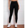 imageFloerns Womens Leopard Mesh High Waisted Tummy Control Squat Leggings with PocketBlack and Pink