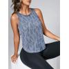 imageFloerns Womens Workout Tops Geo Print Sleeveless Athletic Running Tank TopsDusty Blue
