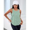 imageFloerns Womens Workout Tops Geo Print Sleeveless Athletic Running Tank TopsGreen