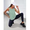 imageFloerns Womens Workout Tops Geo Print Sleeveless Athletic Running Tank TopsGreen