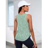 imageFloerns Womens Workout Tops Geo Print Sleeveless Athletic Running Tank TopsGreen