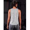 imageFloerns Womens Workout Tops Geo Print Sleeveless Athletic Running Tank TopsLight Grey