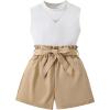 White and Khaki