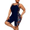 Navy Blue Tropical