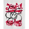 imageFloerns Mens 2 Piece Tracksuit Slogan Print Tee Shirt Drawstring Waist Shorts SetRed and White