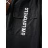 imageFloerns Girls Casual Buckle Flap Pocket Elastic Waist Chain Cargo PantsBlack Ink