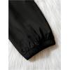 imageFloerns Girls Casual Buckle Flap Pocket Elastic Waist Chain Cargo PantsBlack Jade