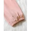 imageFloerns Girls Casual Buckle Flap Pocket Elastic Waist Chain Cargo PantsPink