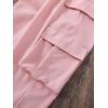 imageFloerns Girls Solid Drawstring Waist Athletic Running Jogger PantsLight Pink