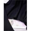 imageFloerns Womens Plus Size Long Sleeve Knit Sheer Open Front Crop Cardigan SweatersBlack