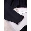 imageFloerns Womens Plus Size Long Sleeve Knit Sheer Open Front Crop Cardigan SweatersBlack