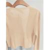 imageFloerns Womens Plus Size Open Front Long Sleeve Knitwear Crop Cardigan SweaterApricot