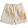 imageFloerns Girls Casual Floral Graphic Print Elastic Waist Straight Leg Track ShortsKhaki